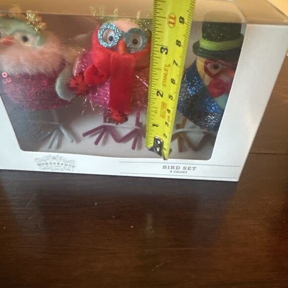 NEW Target Wondershop Featherly Friends Christmas Tinsel Tidings 6 Birds 2 Sizes - Picture 14 of 16